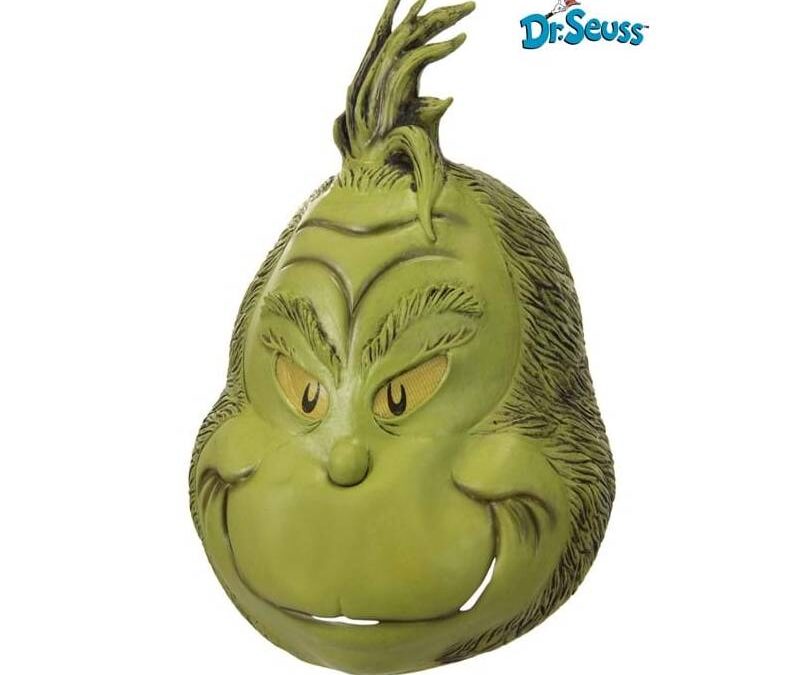 Dr. Seuss® Grinch Mask Deluxe Adult