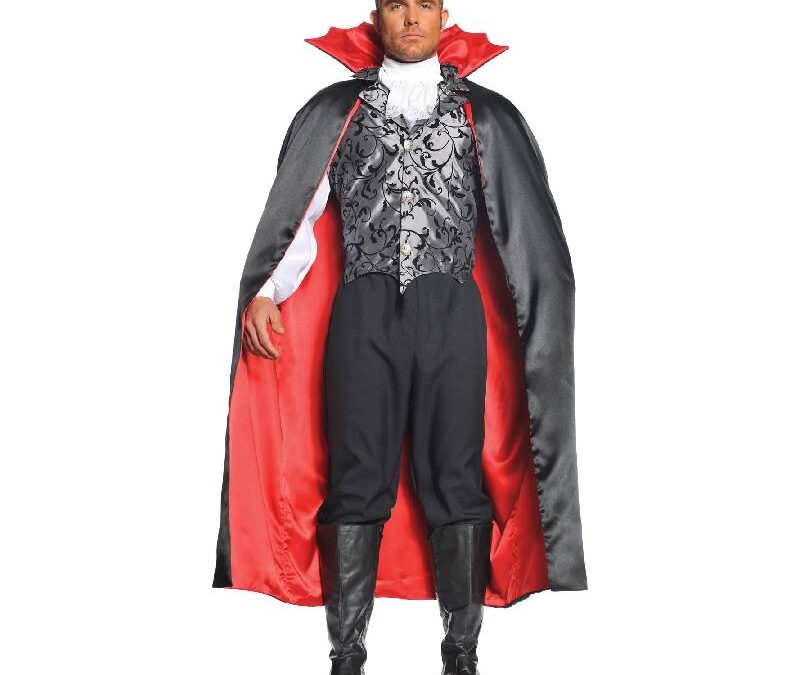 55″ Vampire Cape w Sculpted Collar