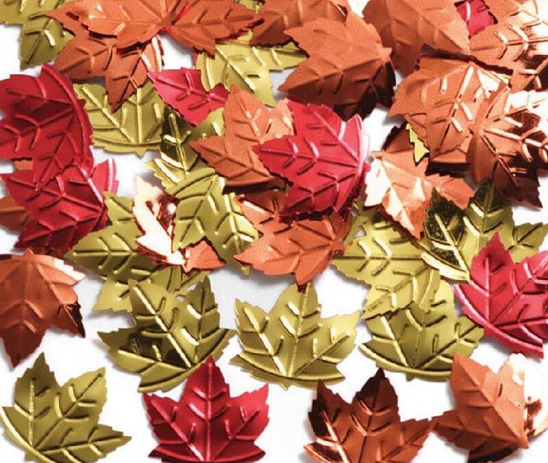 Foil Maple Leaf Confetti