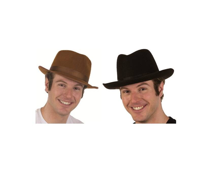 Felt Fedora Hat w Stretch Liner