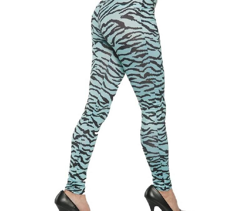 80s Zebra Print Leggings