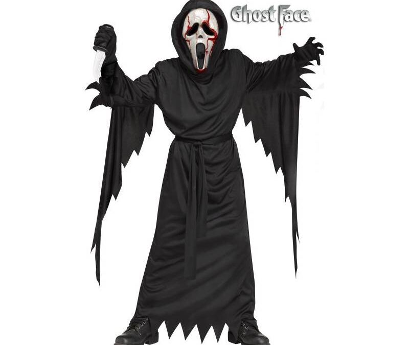 Scream® Ghost Face w Bleeding Mask Child Costume