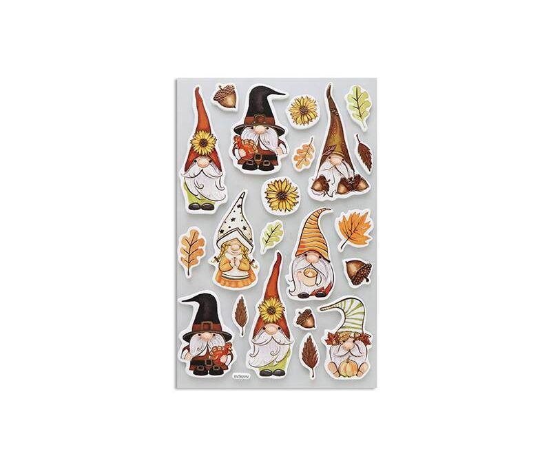 Foam Harvest Gnome Foil Stickers