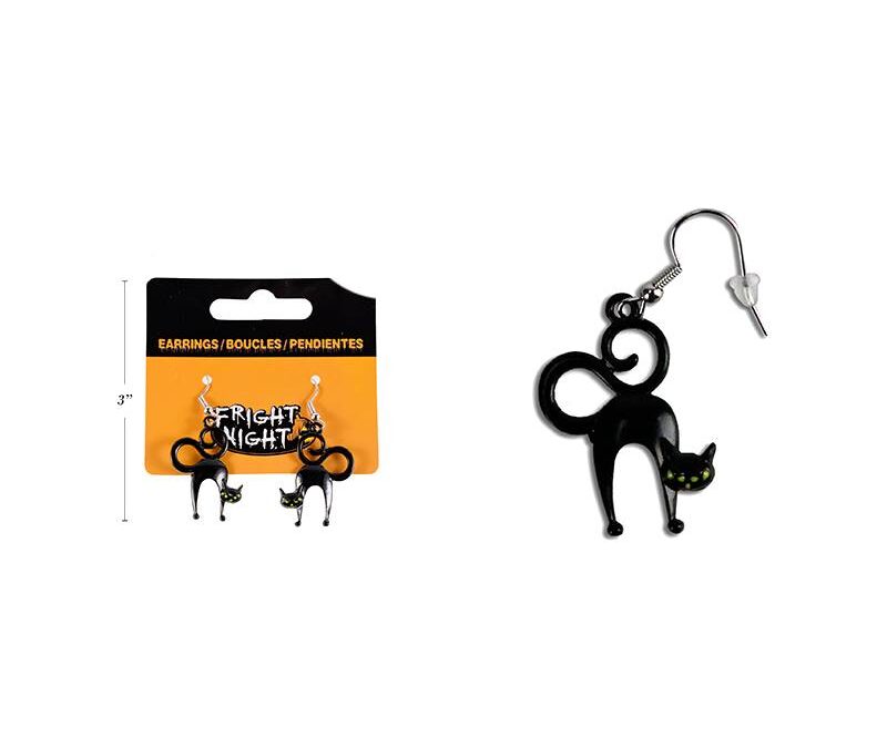 Black Cat Earrings