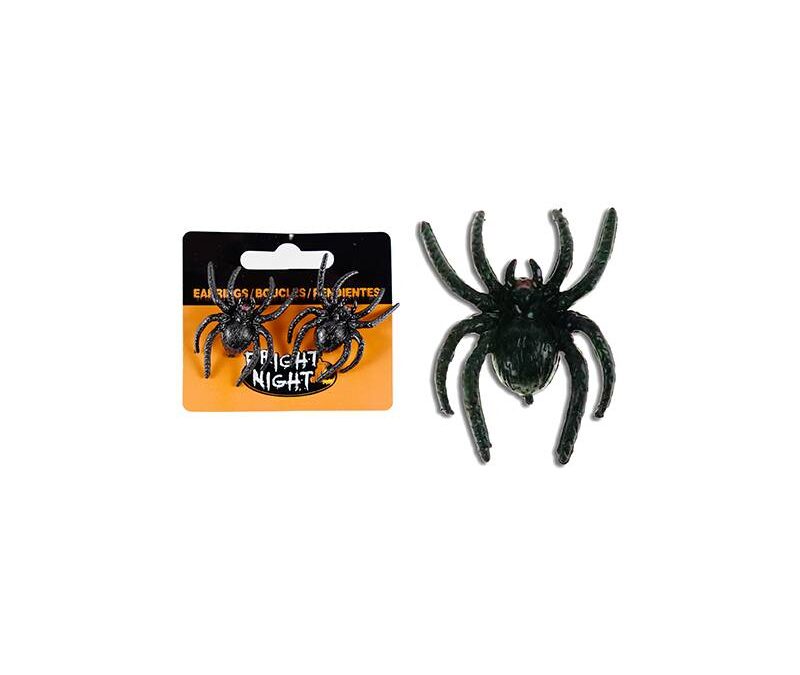 Black Spider Earrings