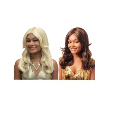70s feathered wig brown or blonde