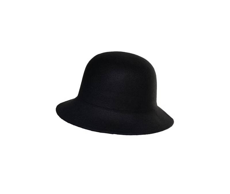 Black Felt Hip Hop Hat