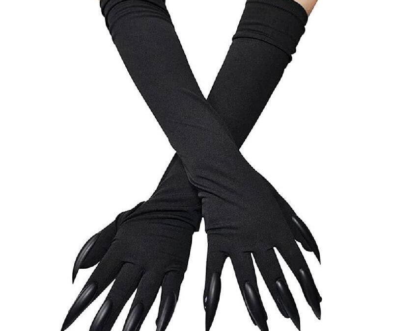Black Fabric Claw Gloves