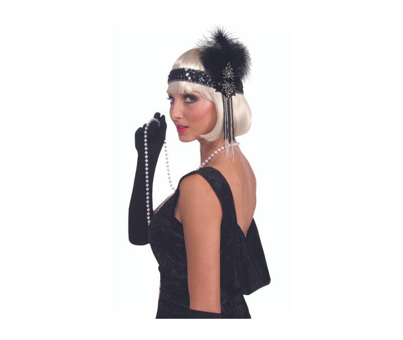Deluxe Sequin Feathered Flapper Headband