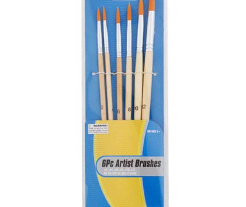 6 Piece Artist Brush Set