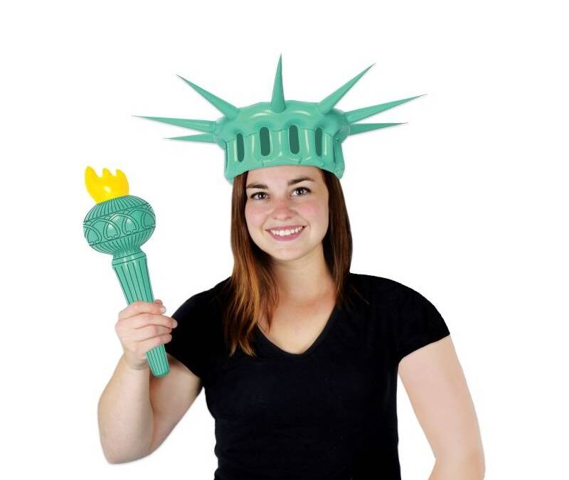 Inflatable Statue Of Liberty Wearable Set