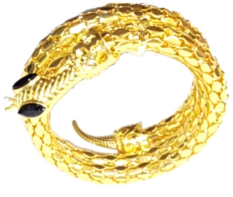 Gold Metal Snake Arm Band
