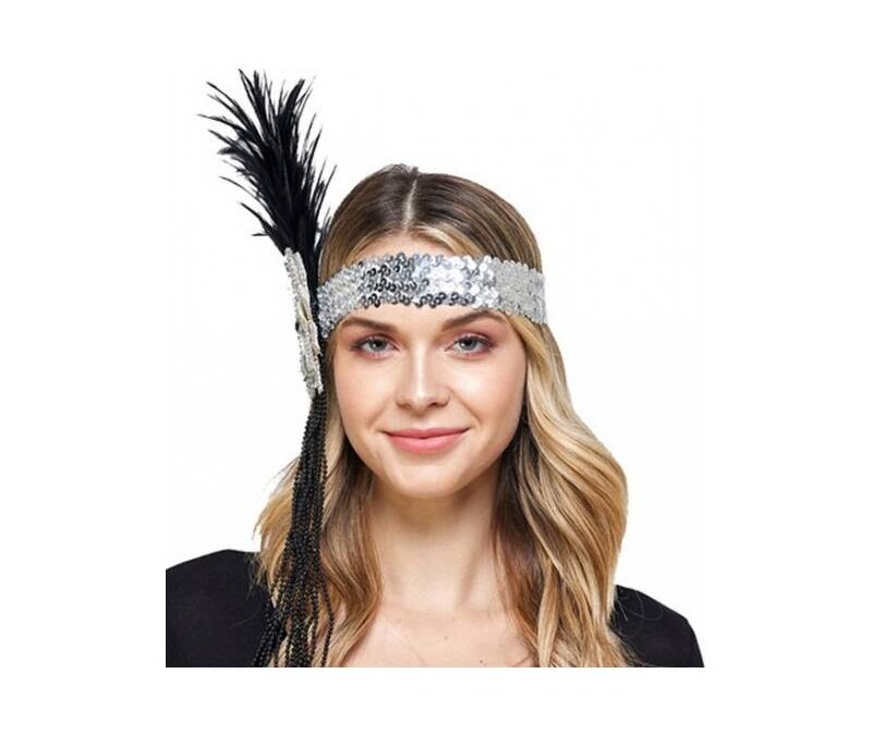 Sequin Jeweled Flapper Headband