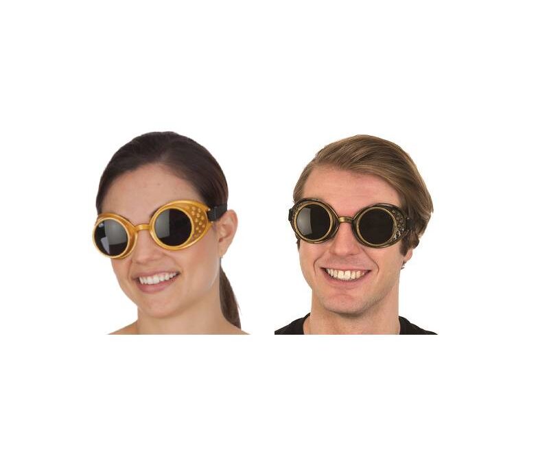 Dark Lens Steampunk Goggles