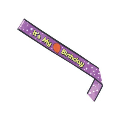 Its My Birthday Satin Sash