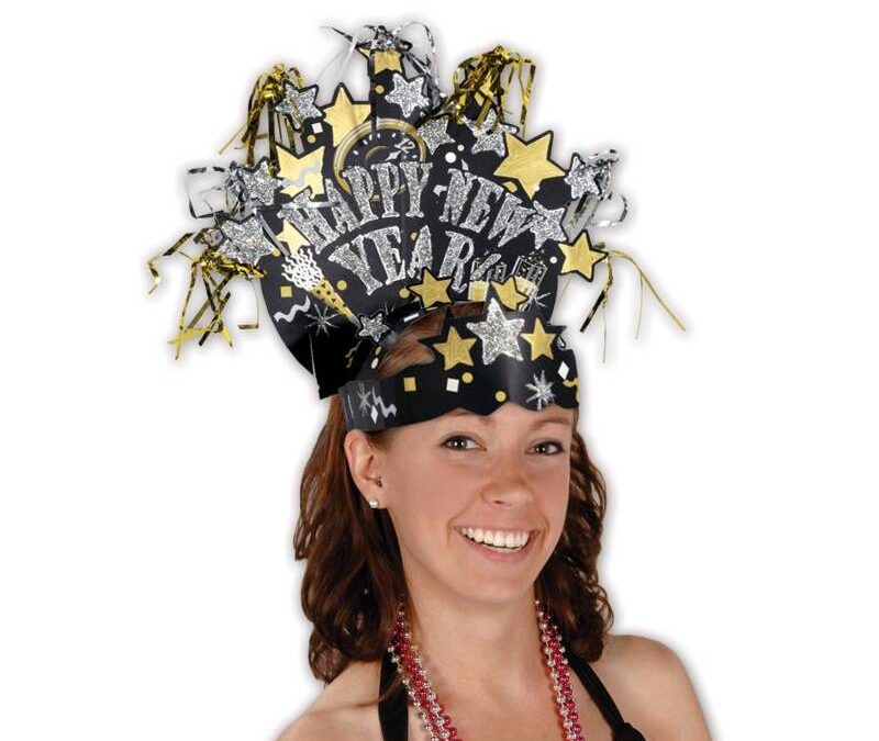 Glittered New Year Headdress