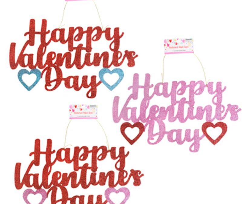 Happy Valentines Day Hanging Sign