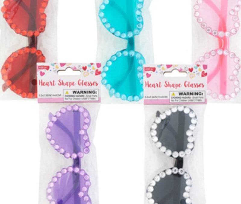 Heart Shaped Eyeglasses w Bling