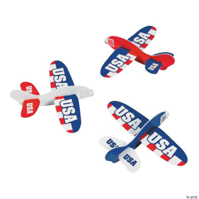 7" Patriotic USA Foam Gliders