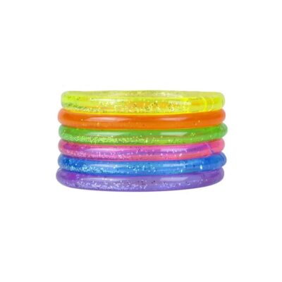 Rubber Glitter Liquid Bracelet