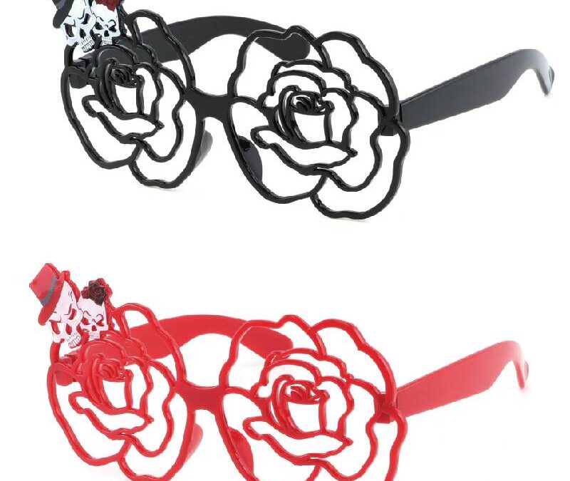 Skull & Roses Party Eyeglasses