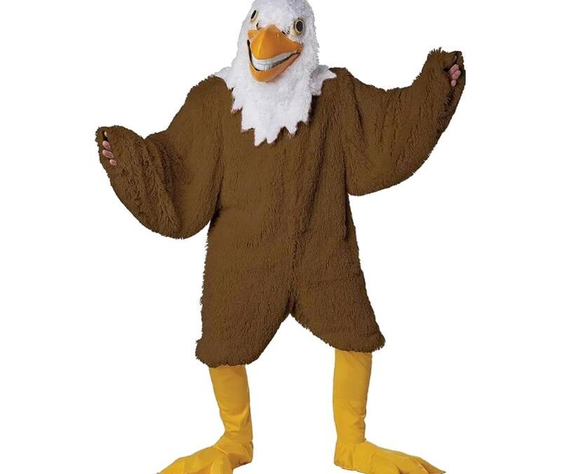 Eagle Maniac Mascot Costume