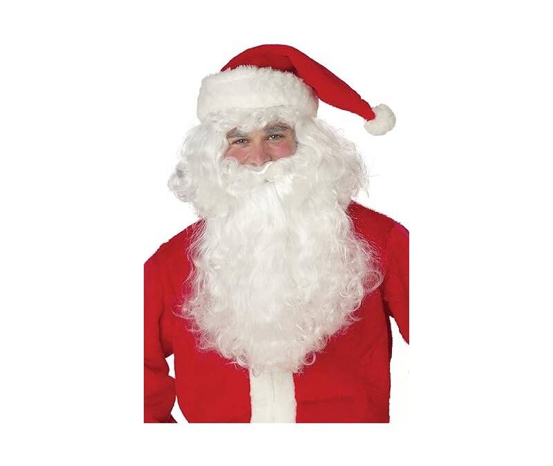 Santa Wig and Beard White