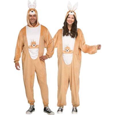 kangaroo hooded jumpsuit