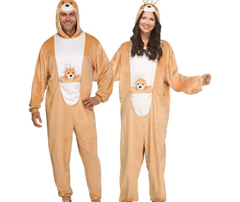 Kangaroo Hooded Jumpsuit Adult
