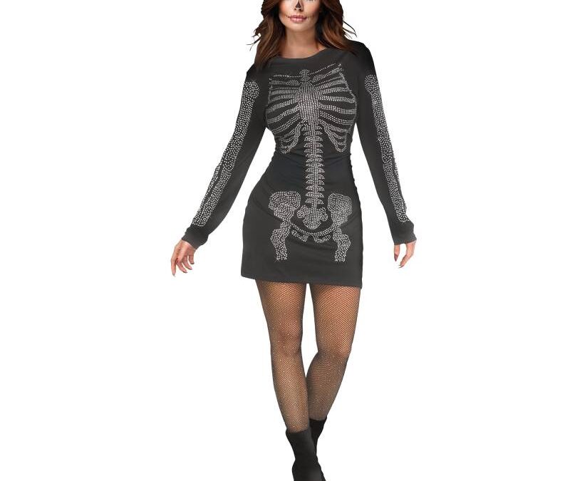 Rhinestone Skele-Gal Adult