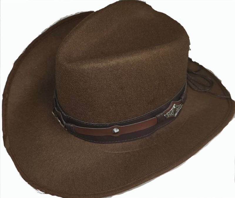 Deluxe Felt Western Cowboy Hat with Imitation Leather Band