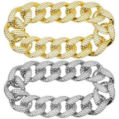 Embossed Plastic Chain Bracelet