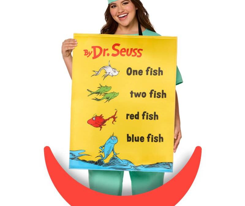 Dr. Seuss One Fish, Two Fish, Red Fish, Blue Fish® Book Cover Costume