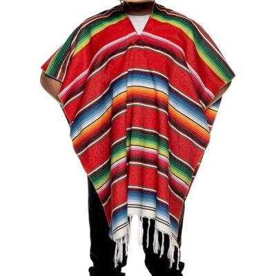 Poncho Serape Woven Knit