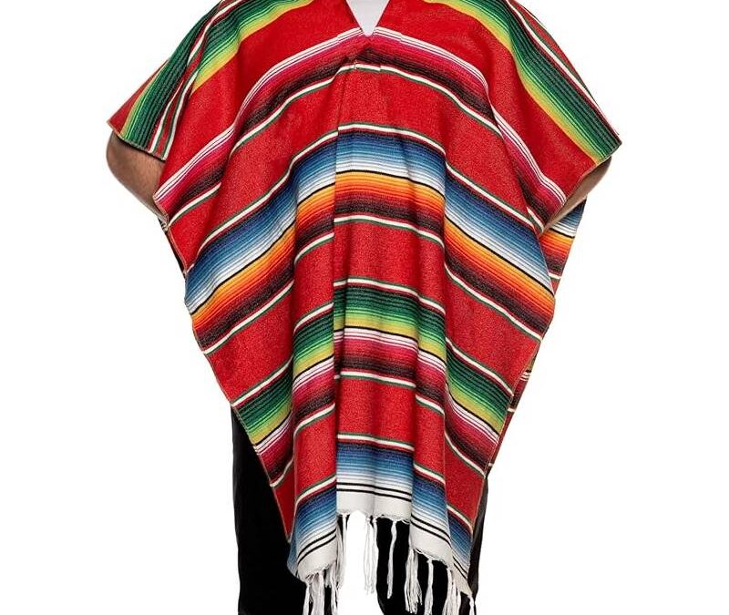 Poncho Serape Woven Knit