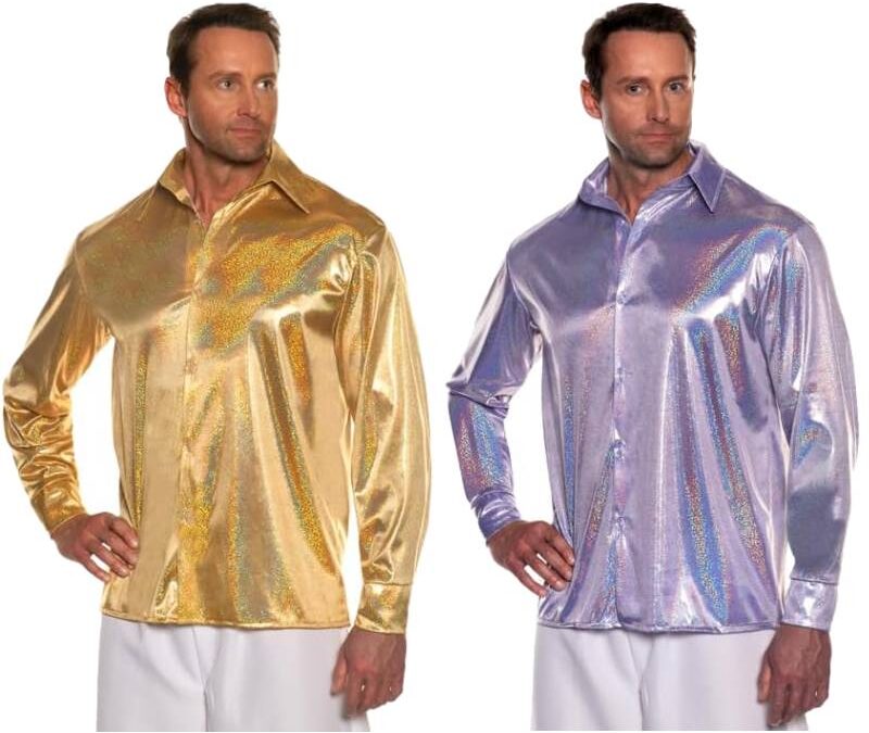 70s Metallic Disco Shirt