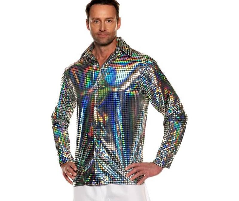 Disco Shirt Hologram Silver