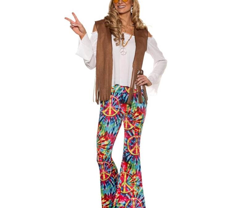 Hippie Fringed Vest & Bell Bottoms