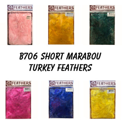 Short Marabou Turkey Feathers