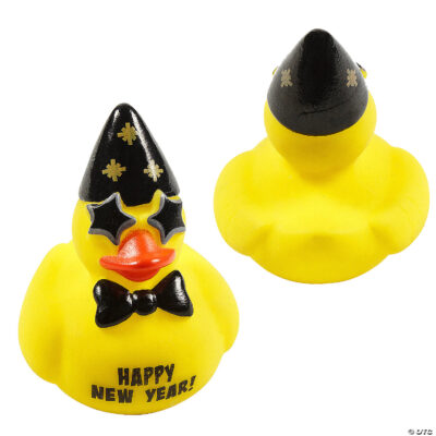 2" "Happy New Year" Rubber Duck
