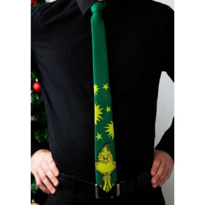 The Grinch Long Fabric Necktie