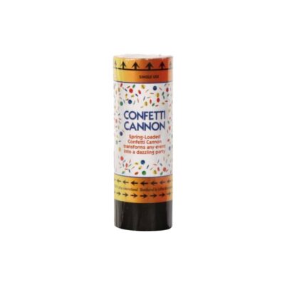 4" Spring Loaded Confetti Cannon w Foil Circles
