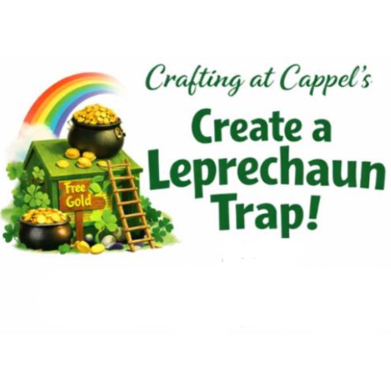 Printed Shamrocks Fabric Fedora Hat