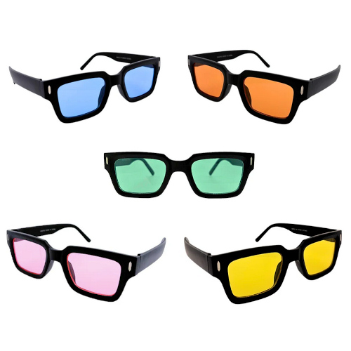 Color Lens/Black Frame Sunglasses
