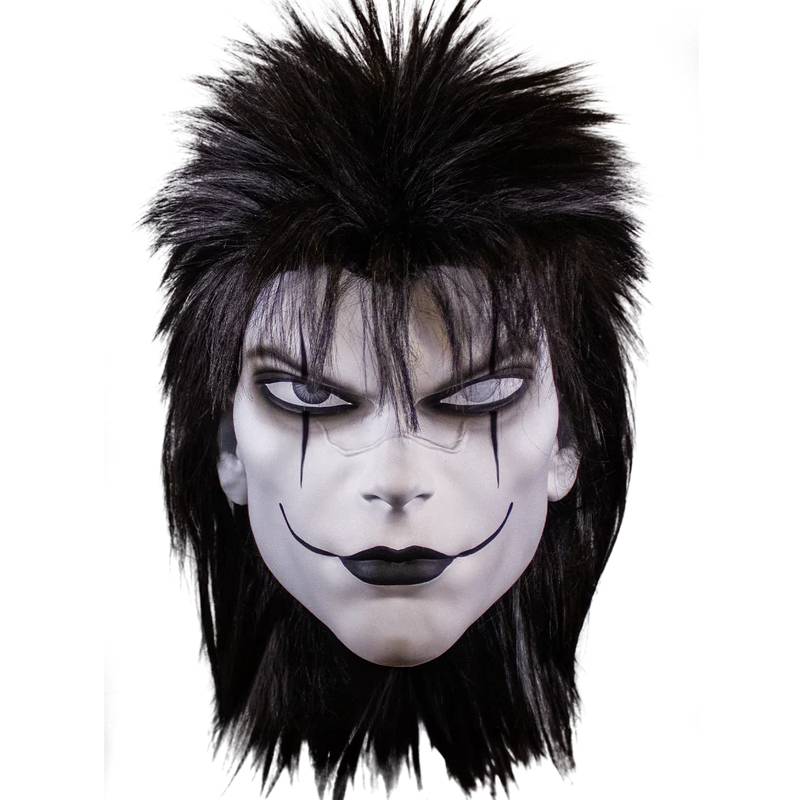 The Crow Latex Mask Black Hair Gothic Costume