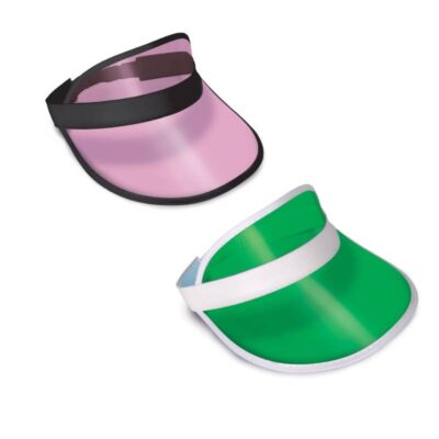 Casino Dealer Visor Pink Black and Green White Poker Banker Hat