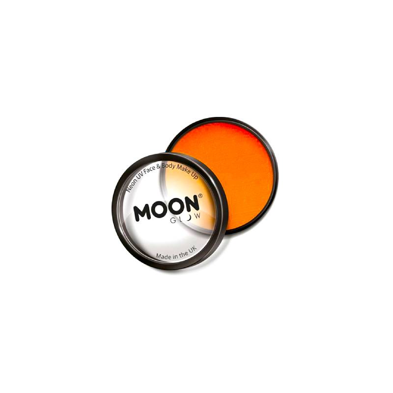 orange Neon UV Glow Pro Face & Body Paint Makeup