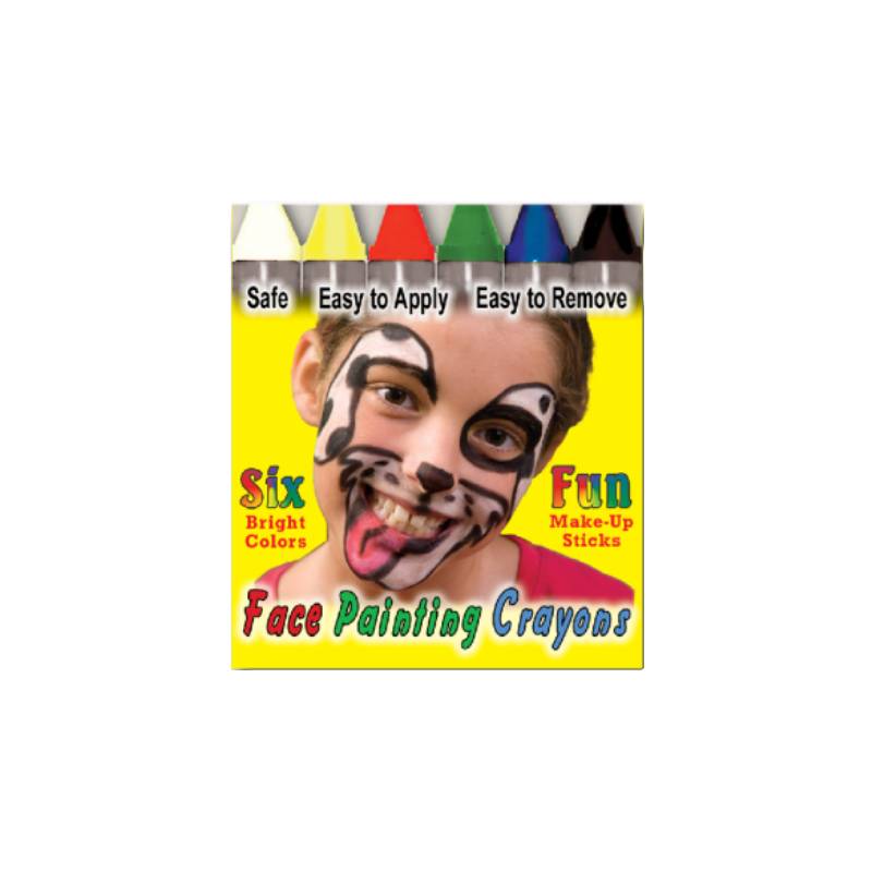 6 piece face painting crayons makeup kit