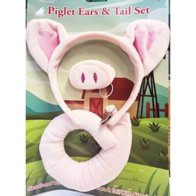 Costume Plush Piglet Ears/Tail/Nose Kit