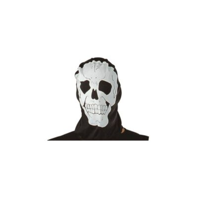 Printed Fabric Skull Hood